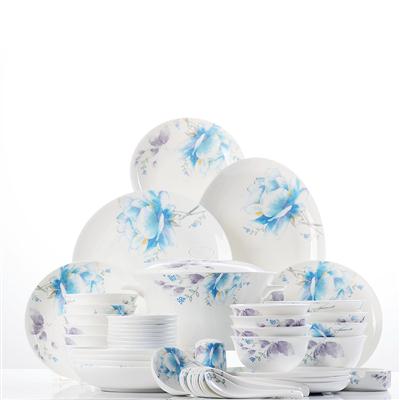 小孩日逼网站48头聆听花开骨瓷礼品餐具套装